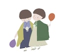 おしゃれにみせる可愛いカットイラスト描きます 「ありきたり」にみせない❕色選びにこだわるポップなイラスト イメージ10
