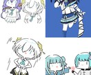 スタンプ、グッズ向けのSDイラスト描きます ゆるめのかわいいSDキャライラスト！ イメージ1