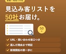 業種×地域で見込み客の営業リストを作成します 公開情報から50社。URL・問い合わせ窓口・選定理由つき イメージ1