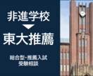 非進学校→東大推薦＊推薦入試の受験相談をします 京大特色指導経験あり！体験談・志望校・併願選び イメージ1
