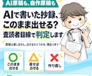 AIで書いた抄録を査読者目線で判定します まずは判定。このまま出せるか要修正かを理由付きで イメージ1