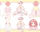 デザイン～モデリングまでVtuber制作します 高クオリティモデルで、あなたもデビューしませんか？ イメージ6