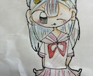 女の子専門！キラキラ可愛いイラスト制作します 世界に一つだけのアナログ原画。手描きの女の子を丁寧に描きます イメージ2