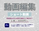 ショート動画★編集いたします 見やすく聞きやすい丁寧な編集！ イメージ1