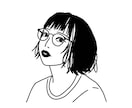 雰囲気あるシンプルな線画似顔絵イラストを作成します お仕事・SNSのアイコンなどにおすすめ◎ イメージ1