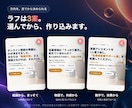 限定価格！ラフ案3案から選べる集客LPを制作します 「誰に・何を・なぜ」の整理から、1ページにまとめます イメージ2