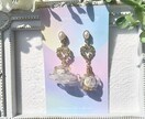 可愛いレジンアクセサリー制作します 手作りのレジンパーツ×お好みのコネクター×ポストが選べる！ イメージ4