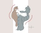 ワンポイントやメインにも 一筆書きイラスト描きます これ１つでシンプルでデザインチックな印象に！ イメージ4