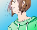 お写真からクールな似顔絵描きます シンプルでカッコよく漫画ちっくな似顔絵を仕上げます イメージ3