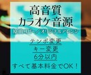 オリジナルアレンジ・コピー◆カラオケ音源制作します 高音質なカラオケ音源をご提供！どんな曲でもOKです！ イメージ1