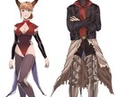 キャラクターの立ち絵描きます プロのイラストレーターがキャラクターの立ち絵を制作致します。 イメージ1