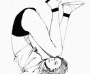 人物、動物イラスト　モノクロ、線画イラスト描きます 写真を元に人物や動物の線画イラスト作成します。 イメージ6