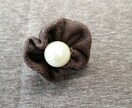 秋から冬にかけてのオシャレマスク制作します イヤリングとマスクのセットでコーディネートしました。 イメージ5