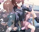 一枚イラストを制作します 背景+人物のかわいいイラスト制作承ります イメージ2