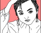 オシャレでインパクトのある似顔絵を描きます SNSアイコンや記念品のデザインにもおすすめ◎ イメージ3