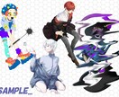 TRPG・ゲーム用立ち絵イラスト制作します 人外や動物もOK！どんなポージングでも対応しています イメージ2