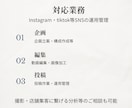 インスタ・tiktok等SNS運用サポートします サロン・結婚式場等SNS運用経験 イメージ1