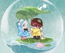 キラキラなアイコン・イラストを描きます カジュアルでキラキラなイラスト・ゲーム用・SD・表紙など イメージ7