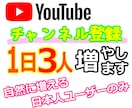 ゆっくり☆Youtube登録者１日３人増やします ゆっくりCH登録者増加します スピード調整版 収益化可能 イメージ1