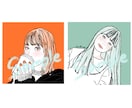 商用利用可！きゅんとトキメクお洒落な似顔絵描きます SNSのアイコンにどうぞお使い下さい！ イメージ8