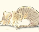 絵本風の優しいペットイラストをお描きします 絵本のタッチで見返したくなる！かわいいペットの姿そのままに！ イメージ3