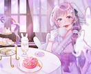 各種用途に合わせた一枚絵描きます キラキラした目を引くイラストをあなたに！ イメージ3