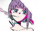アナログイラストによるアイコンを描きます シンプルかつ可愛くてカッコいいイラストを制作します！！ イメージ1