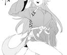 モノクロの一枚絵を制作いたします モノクロでシンプルながらもかっこいいイラストを制作致します！ イメージ6