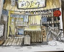 大切なお店やお家を手描きの絵にします 写真から温かみのある一枚を描きます イメージ3