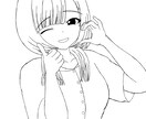 女の子のイラスト作成いたします 女の子の白黒&カラー絵を描きます。お気軽にご依頼ください。 イメージ4