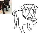 一色の線画似顔絵描ます お写真を元に似顔絵イラストをお描きします！ イメージ10
