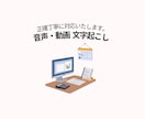 音声や動画の文字起こしを丁寧に代行します 【機密厳守】音声や動画の文字起こし・テキスト化はお任せ イメージ1