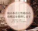 彼の本音と性格から攻略法を整理します 彼の性質を丸裸にして、ズレない関わり方を資料化 イメージ1