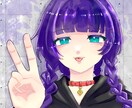 SNSのアイコンやヘッダー、1枚絵立ち絵描きます 縦型のライブ配信されてる方におすすめです。商用利用込み イメージ3