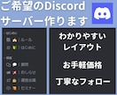 Discordサーバーの制作を代行いたします 趣味用，会社用などそれぞれに応じて適切なカスタムをします！ イメージ1