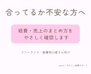 経費・売上のまとめ方を一緒に確認します フリーランス・副業初心者さん向け｜専門用語なし イメージ1