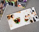前撮りや結婚式写真で2面/3面の記念台紙作ります 4色展開のくすみカラーがおしゃれで透明感を感じるデザイン イメージ2