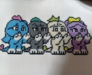 お好きなイラストをクロスステッチにします SNSアイコンや推し等をキーホルダーに！額縁に！ イメージ5