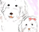 ゆるくて可愛いワンちゃんイラスト描きます ゆるくて優しいタッチの手描きデジタルイラストです イメージ4