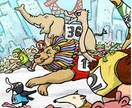 みんなで走る東京マラソンます 人間も動物もみんな仲良く走る東京マラソン イメージ1