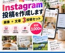 Instagram投稿を作成します 画像＋文章をセットで作成！SNS発信をもっとラクに イメージ1