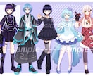 IRIAM用立ち絵を制作致します 目を惹く綺麗な立ち絵を制作致します。 イメージ4