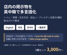 店内掲示物を英中韓に翻訳し多言語化します トイレ・禁煙・注文方法など5種を英中韓で印刷用に納品 イメージ1