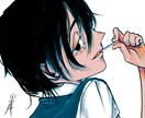 シンプルでかっこいい・おしゃれなイラストを描きます 一枚絵から動画のサムネイルや差分まで。 イメージ4