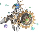クリーチャーのアイコン等をお描き致します 騎士、獣、機械、人外のカッコいいアイコンやサムネを描きます！ イメージ1