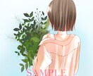 商用利用可◎お洒落なアイコンや名刺イラスト描きます 人と被らないお花と女の子のふんわり大人可愛いイラスト＊ イメージ4