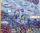 ミニ色紙サイズの絵画を作成します 世界に１つだけ！独創的でカワイイ、特別な作品です！ イメージ4