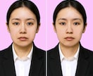 証明写真の美肌補正と背景を変更します 現役フォトスタジオスタッフが担当！40名以上の実績あり イメージ2