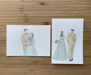 写真からウェディングイラスト描きます 描いたイラストは原本をお渡しします イメージ2