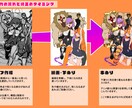 イラスト作成いたします 【Aプラン】かわいくて少しダークな商用可能イラスト！ イメージ2